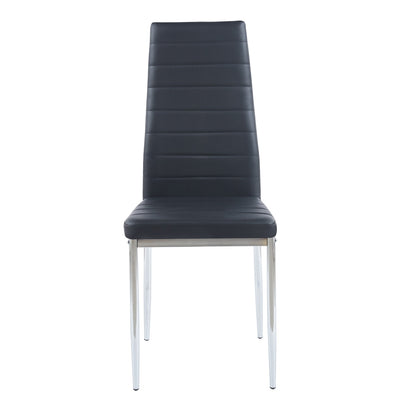 Silla Dining Liana con patas cromadas