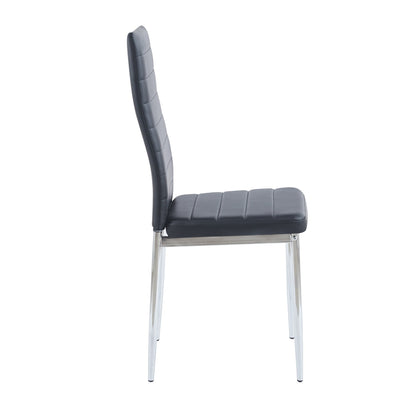 Silla Dining Liana con patas cromadas
