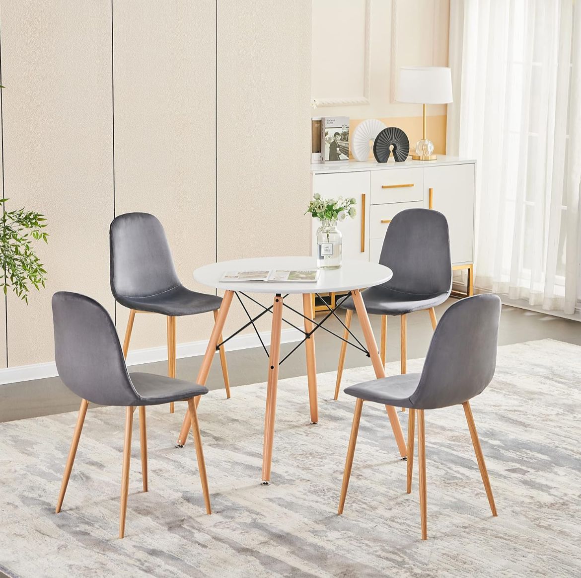 Juego de comedor Melania para 4 personas