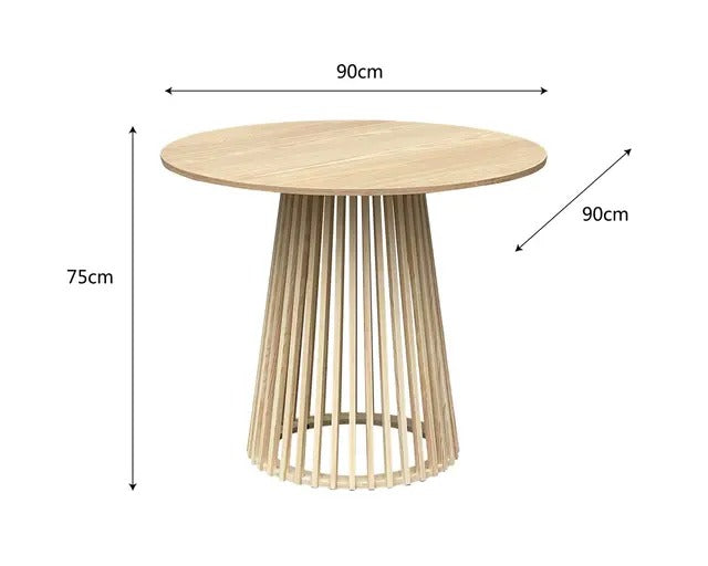 Mesa de Comedor Ibai Natural 90cm