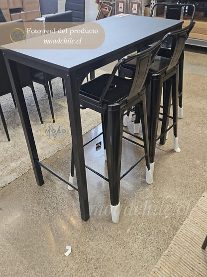 Mesa de Bar Rectangular Negra