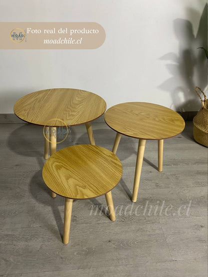 Set 3 Mesas Grape Centro/Lateral