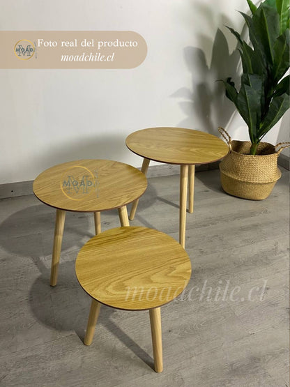 Set 3 Mesas Grape Centro/Lateral