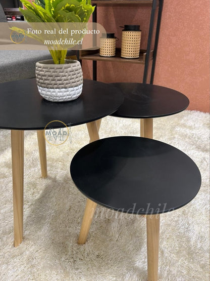 Set 3 Mesas Grape Centro/Lateral