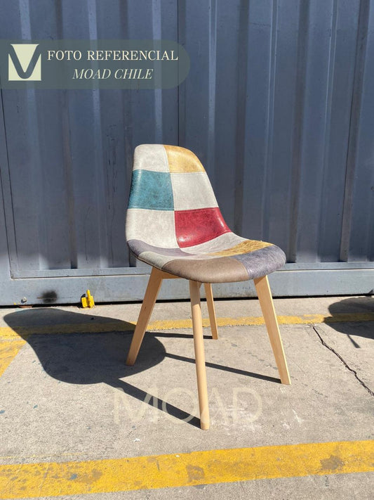 Silla Patchwork Da Vinci Patas de Madera