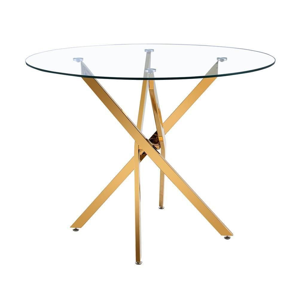 Comedor Premium gold Dubai 4P redondo