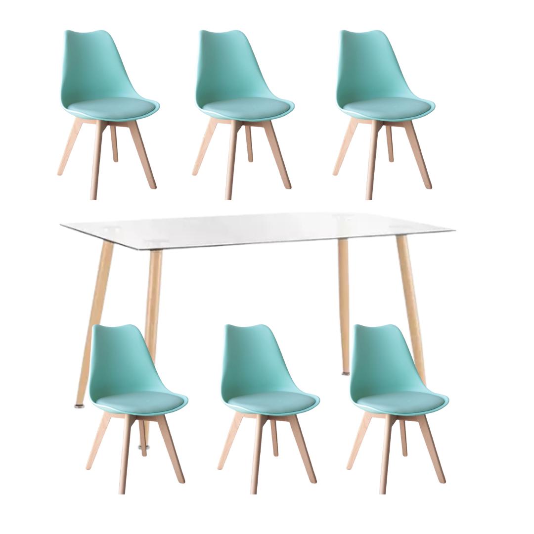 Comedor Minimalista Tulip 6P