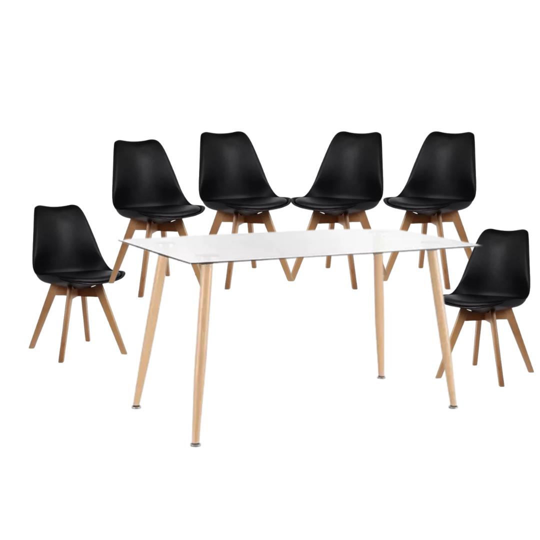 Comedor Minimalista Tulip 6P