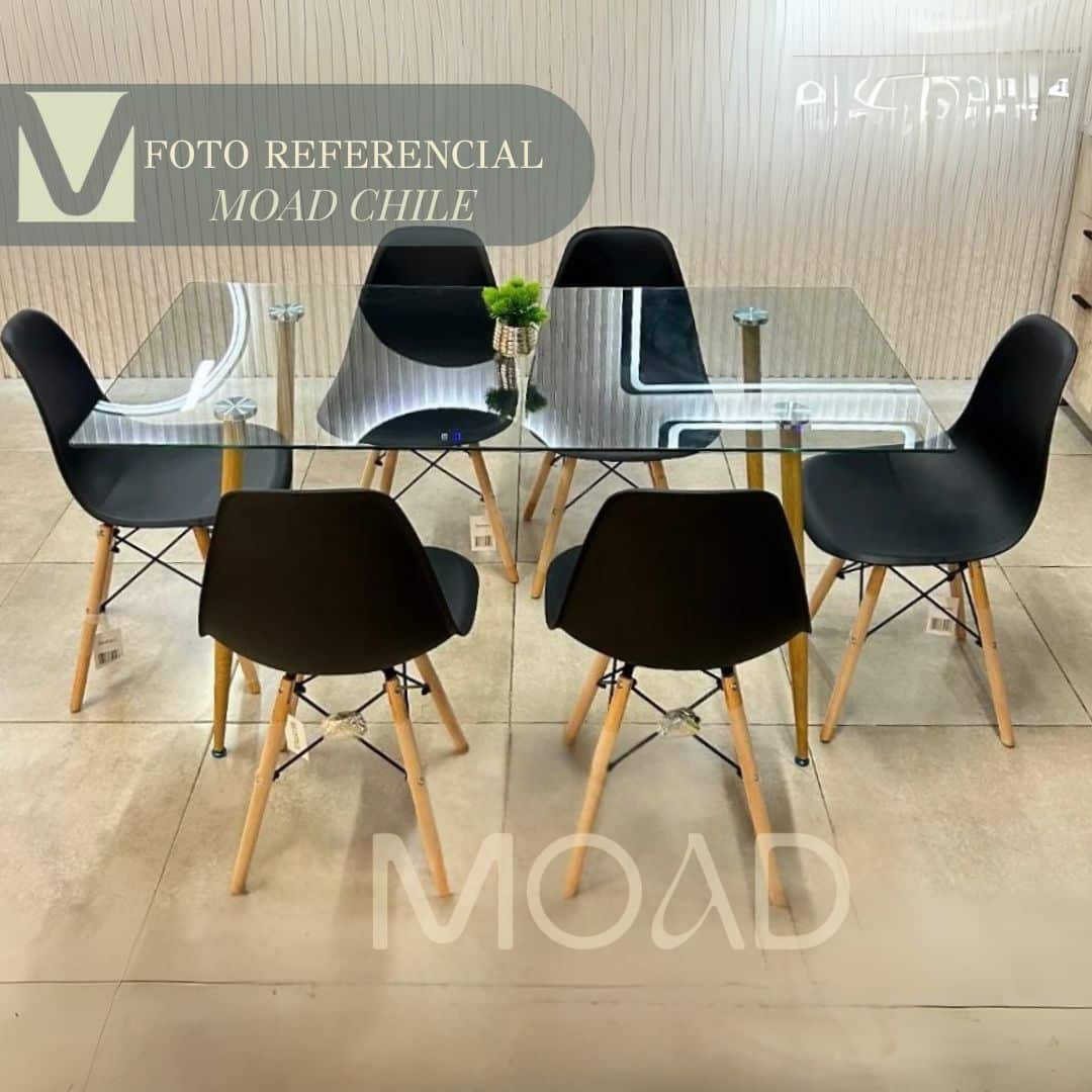 Comedor eames minimalista 6P
