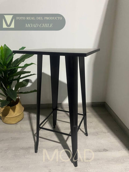 Mesa de Bar Tolix  60x60cm - Negra (metálica)