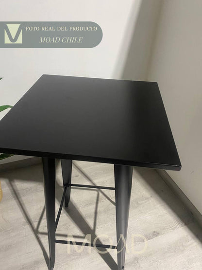Mesa de Bar Tolix  60x60cm - Negra (metálica)