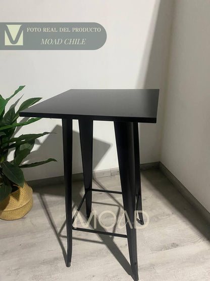 Mesa de Bar Tolix  60x60cm - Negra (metálica)