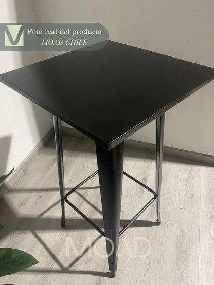 Mesa de Bar Tolix  60x60cm - Negra (metálica)