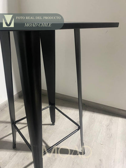 Mesa de Bar Tolix  60x60cm - Negra (metálica)
