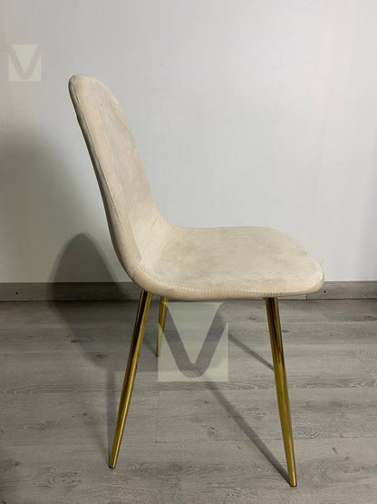 Silla Smart Felpa (Patas Doradas)
