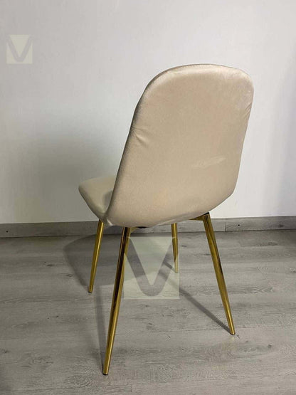 Silla Smart Felpa (Patas Doradas)