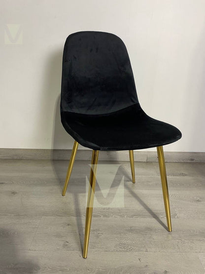 Silla Smart Felpa (Patas Doradas)