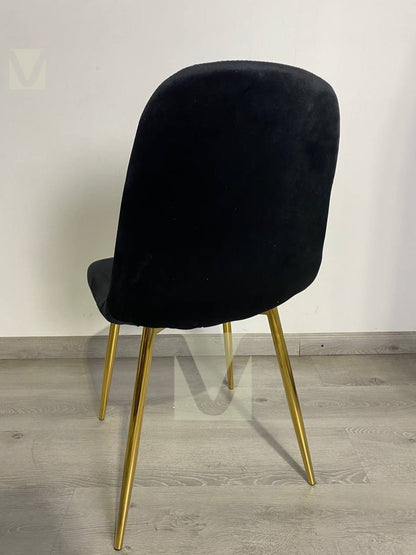Silla Smart Felpa (Patas Doradas)