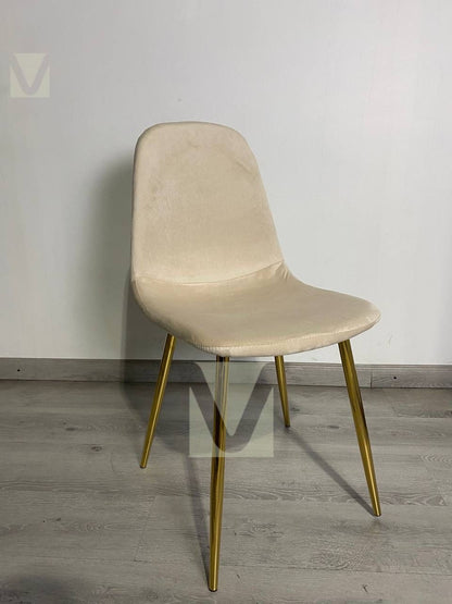Silla Smart Felpa (Patas Doradas)