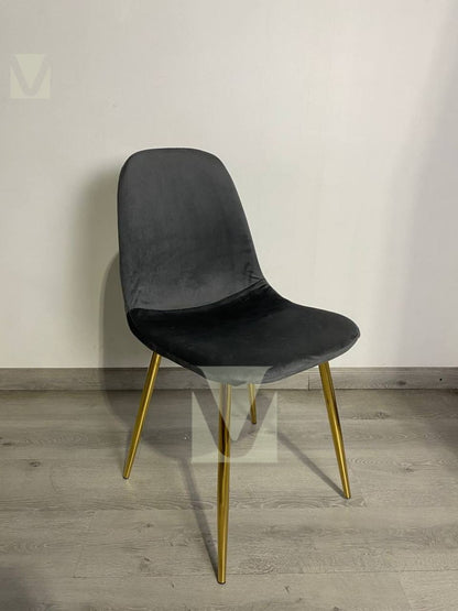 Silla Smart Felpa (Patas Doradas)