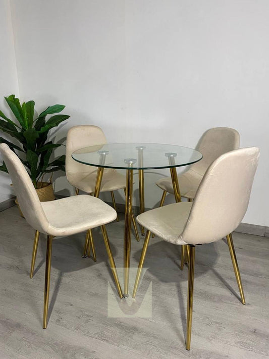 Comedor Smart Lyon Gold 4personas