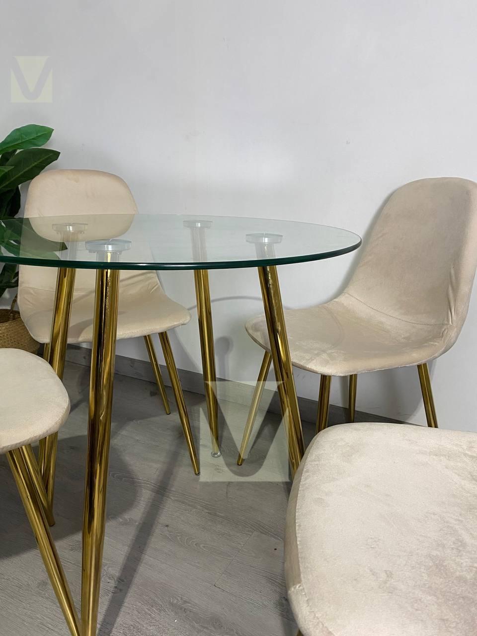 Comedor Smart Lyon Gold 4personas