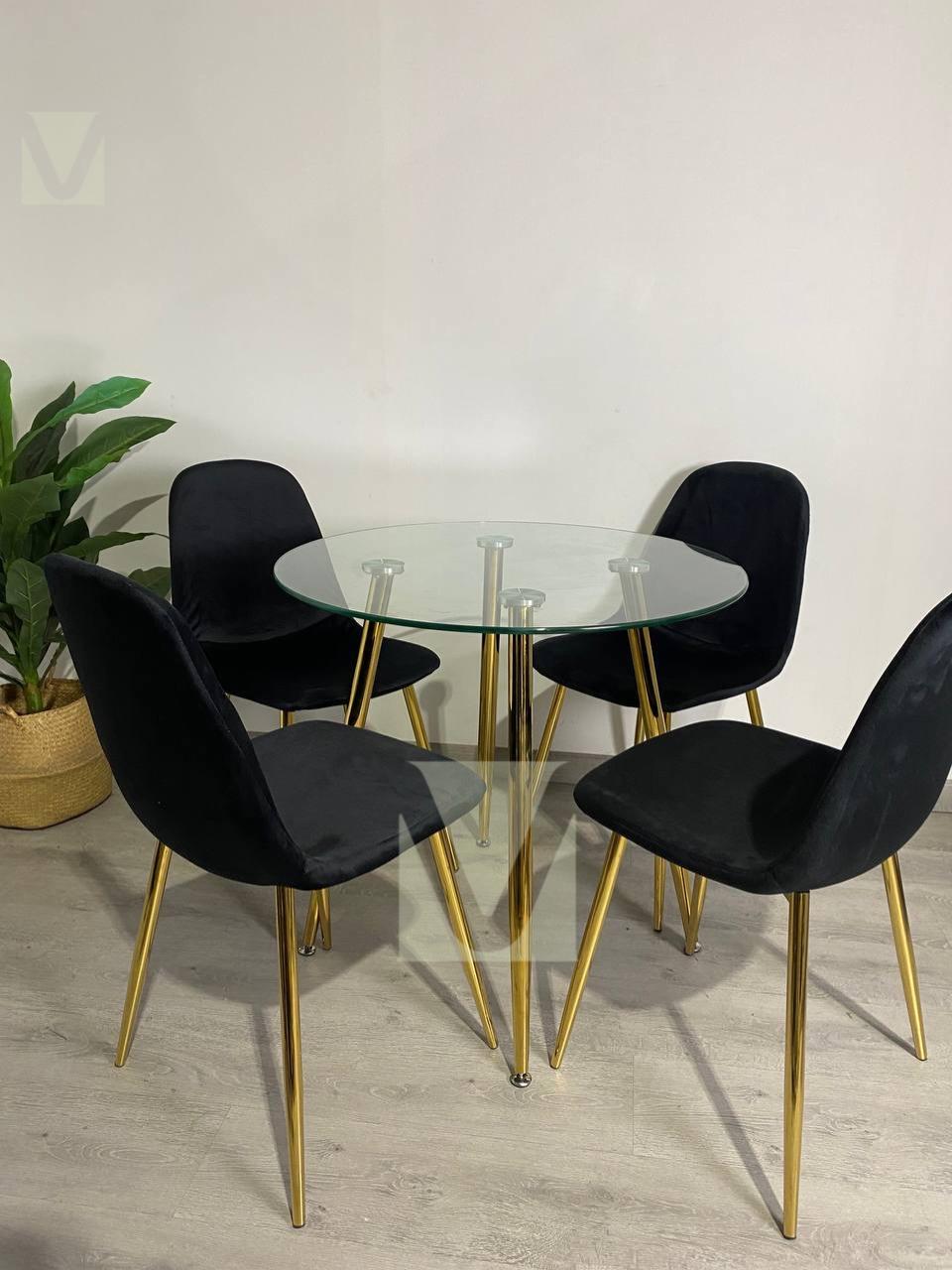 Comedor Smart Lyon Gold 4personas