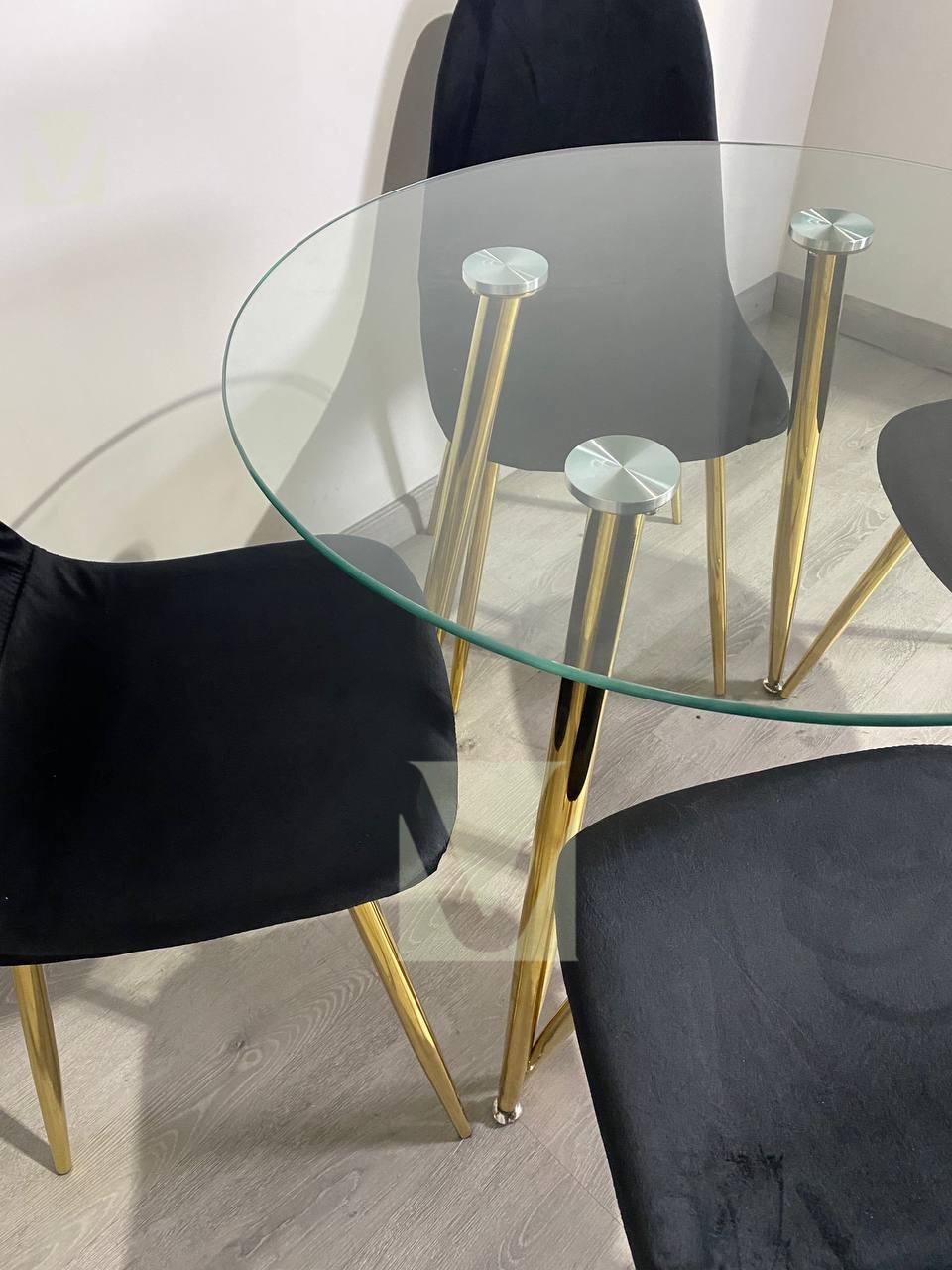 Comedor Smart Lyon Gold 4personas