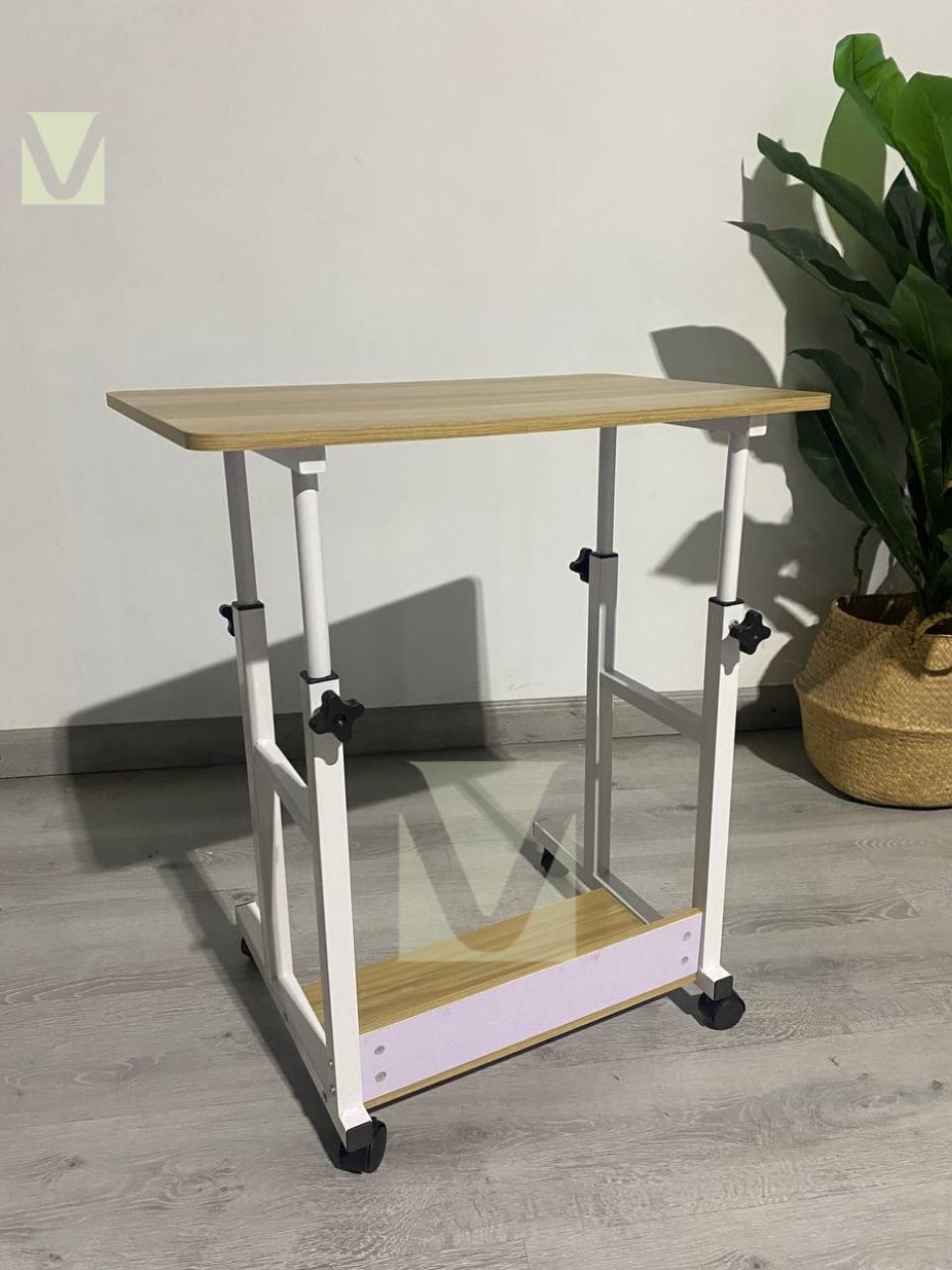 Mesa de computador ajustable roble 2.0