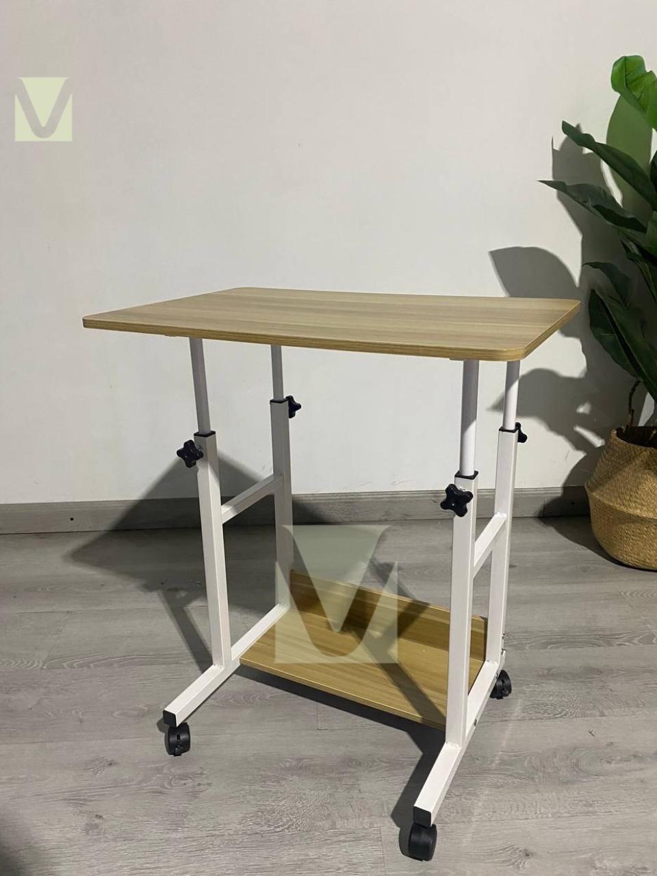 Mesa de computador ajustable roble 2.0