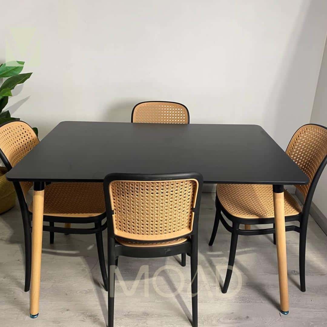 Comedor Lombardía Eames rectangular 4P