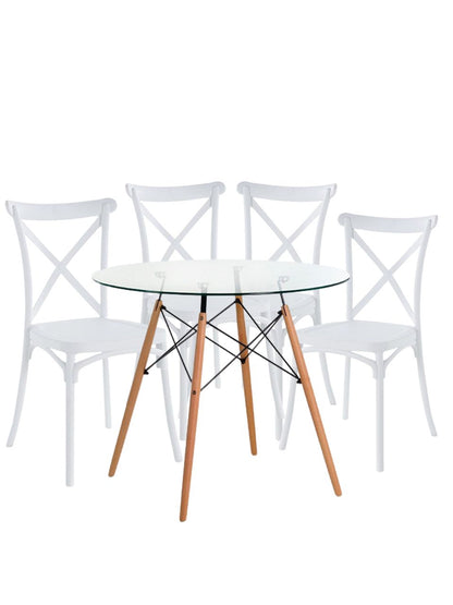 Comedor Redondo Brasil 100cm 4P