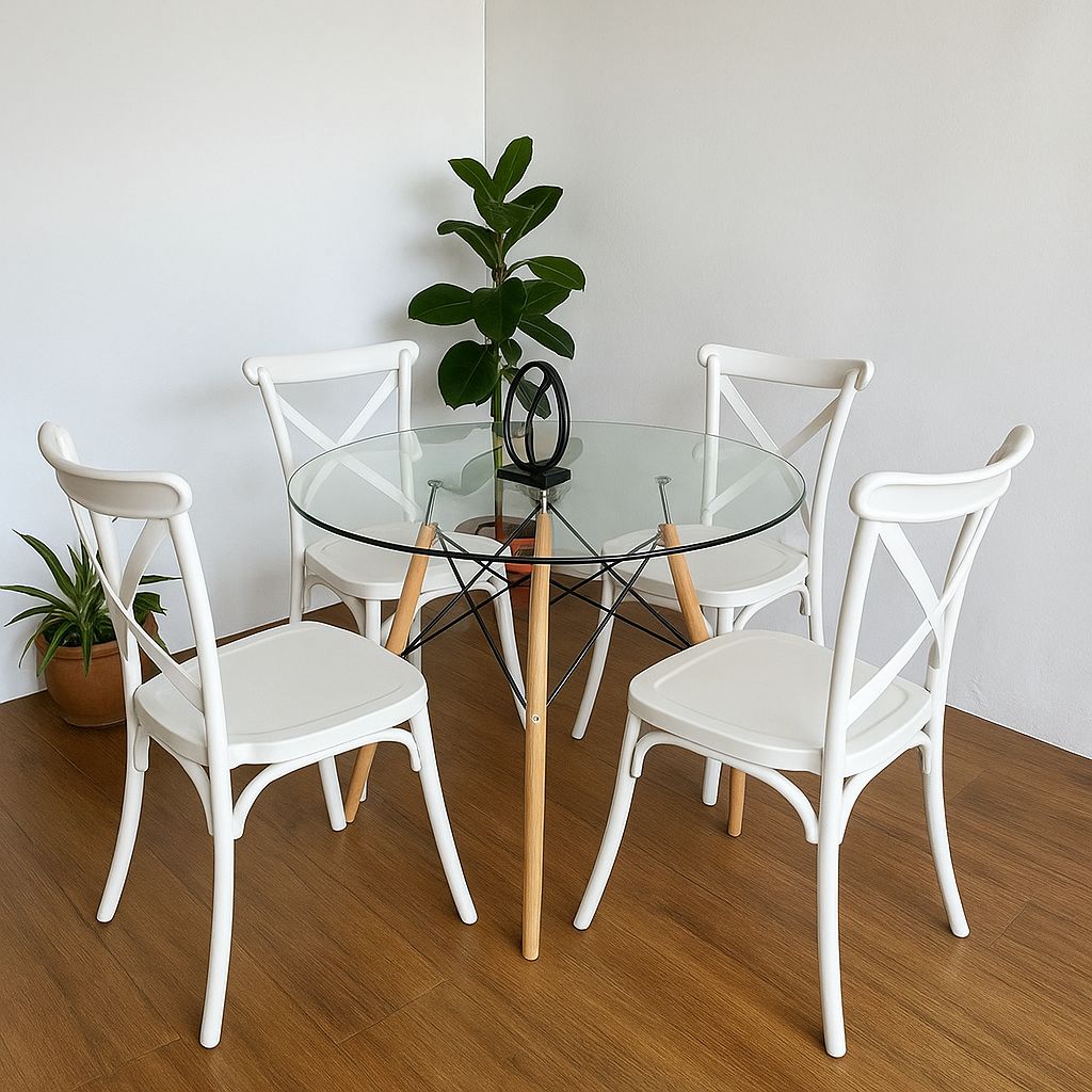 Comedor Redondo Brasil 100cm 4P