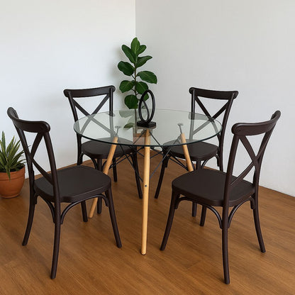 Comedor Redondo Brasil 100cm 4P