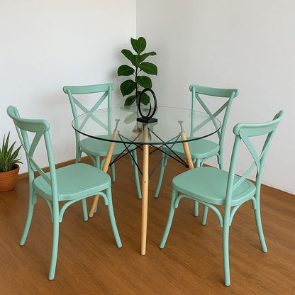Comedor Redondo Brasil 100cm 4P