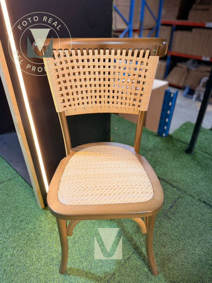 Silla Crossback Madera Yute