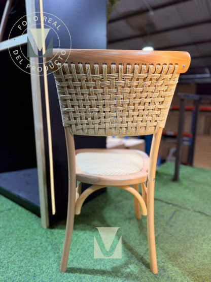 Silla Crossback Madera Yute