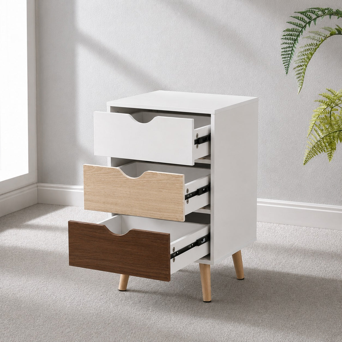 Velador Eames de 3 niveles