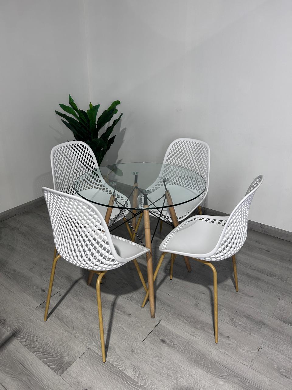 Comedor Helena Garden 80cm 4p
