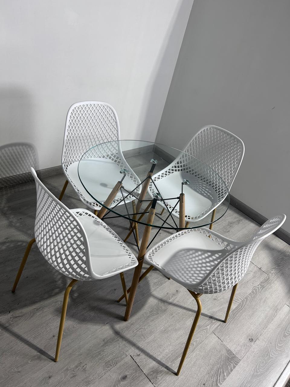 Comedor Helena Garden 80cm 4p