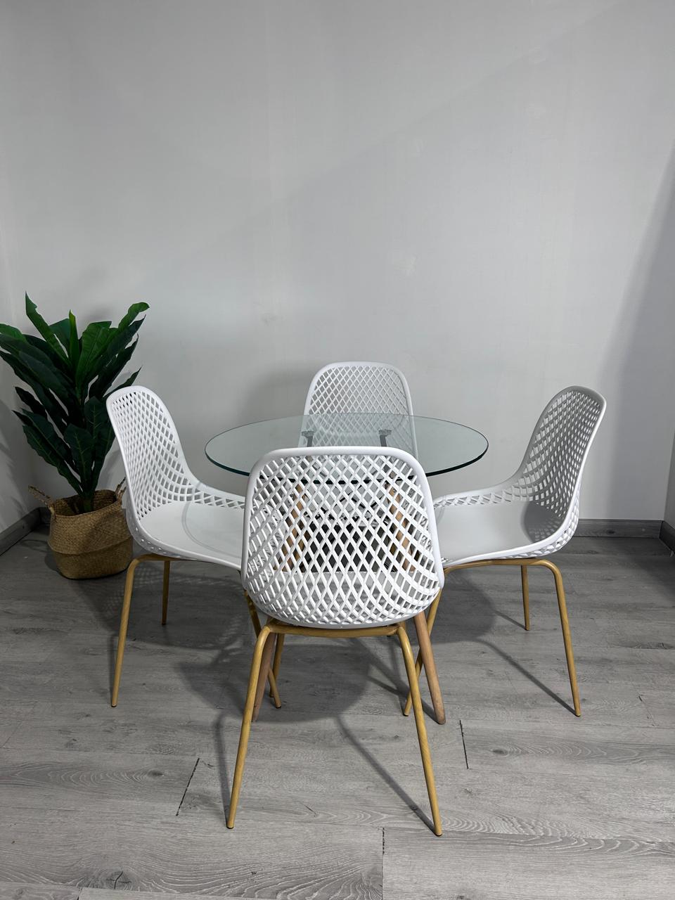 Comedor Helena Garden 80cm 4p