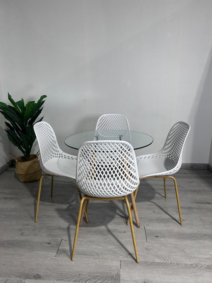 Comedor Helena Garden 80cm 4p
