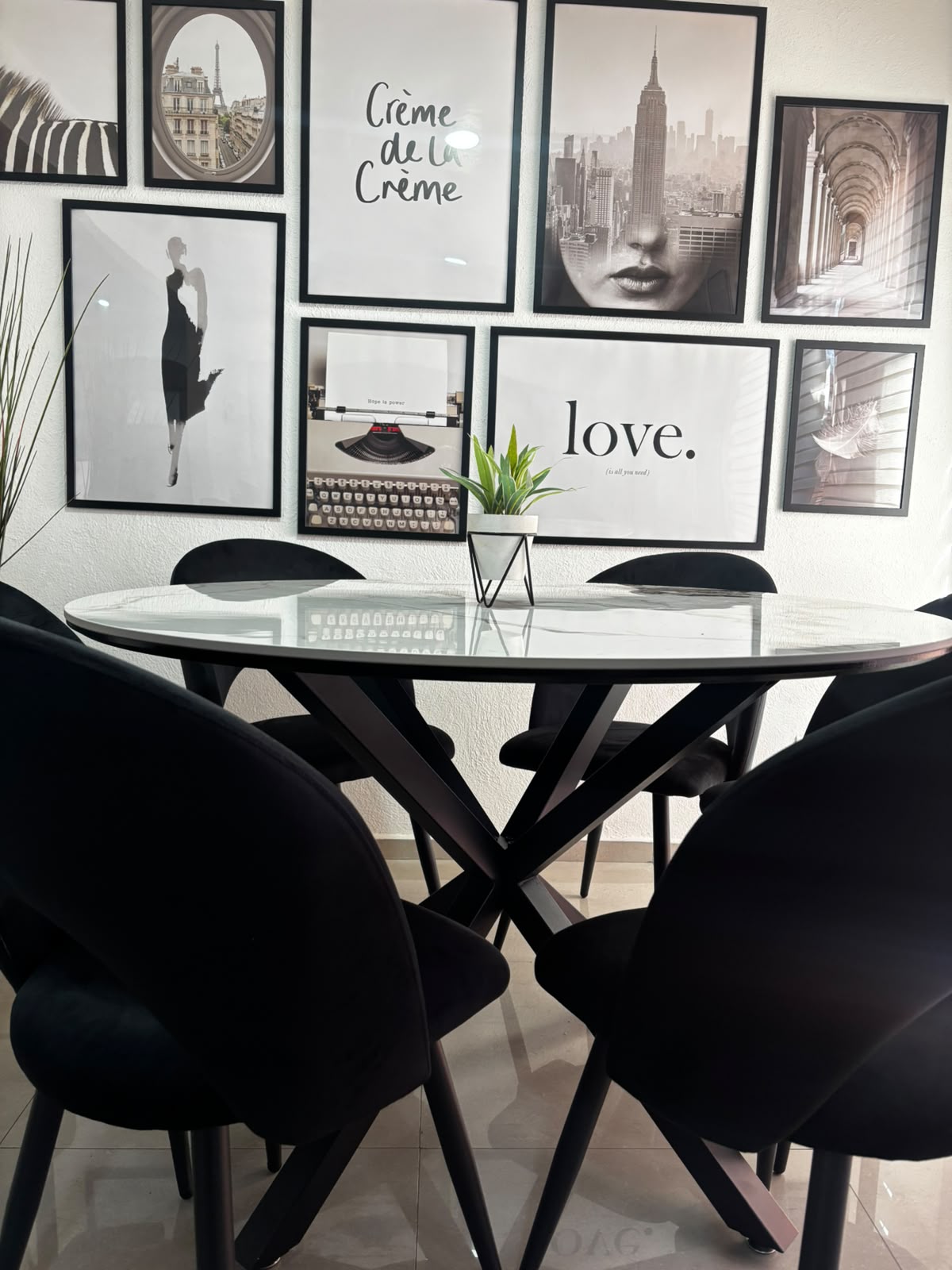 Comedor Cross Viena Stone 6P