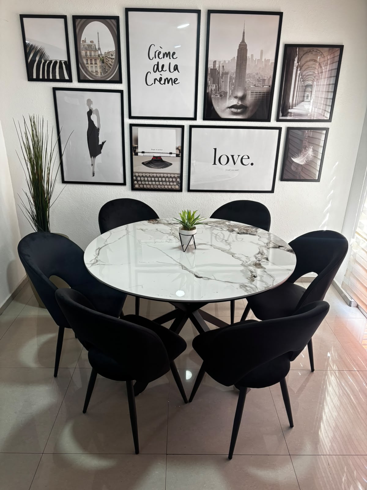 Comedor Cross Viena Stone 6P