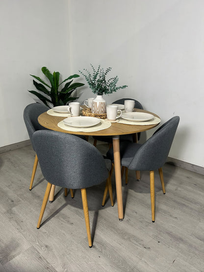 Comedor Extensible 2 en 1 Gabrielle Lino 4 a 8 Personas