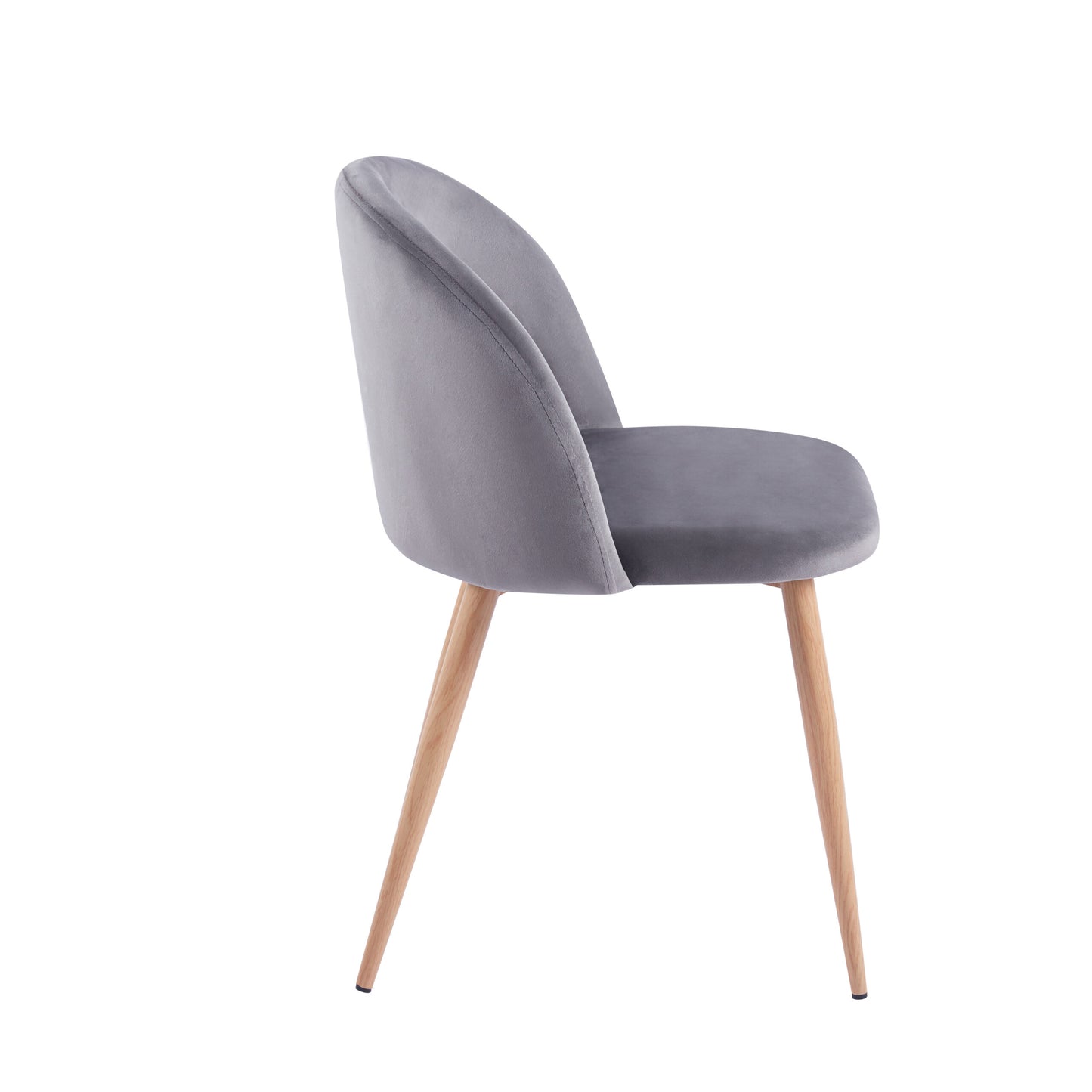 Silla Gabrielle Terciopelo liso (Patas simil Madera)