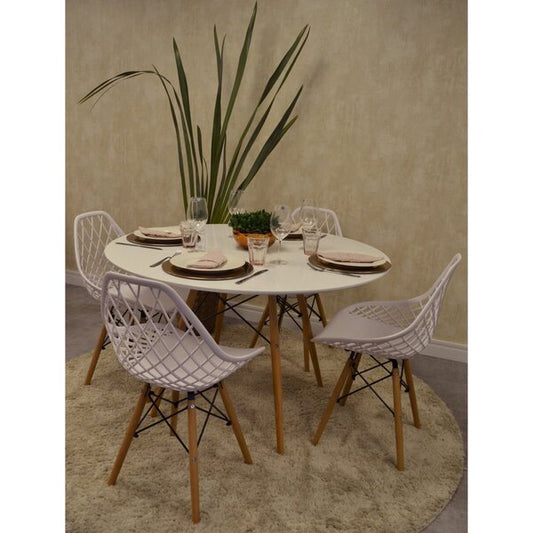Mesa de Comedor Eames Redonda 100cm
