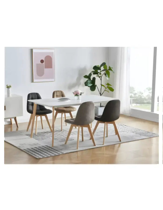 Comedor Capitoné Terciopelo 4P