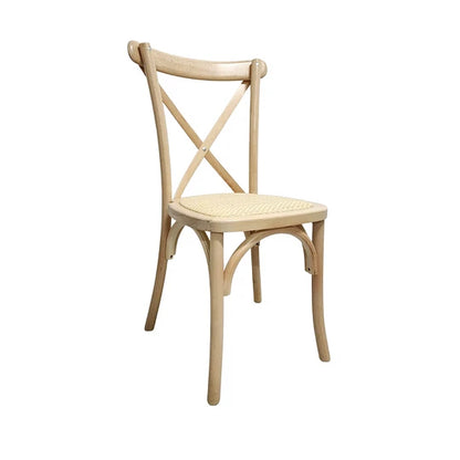 Silla Crossback Madera Rattan