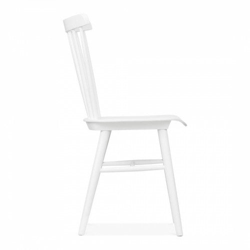 Silla Windsor Madera Blanco / Chocolate